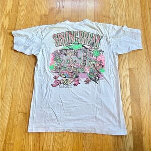 RARE Vintage Spring Break Salty Dog 80s Surf Shop Pocket Thin Art T-Shirt XL